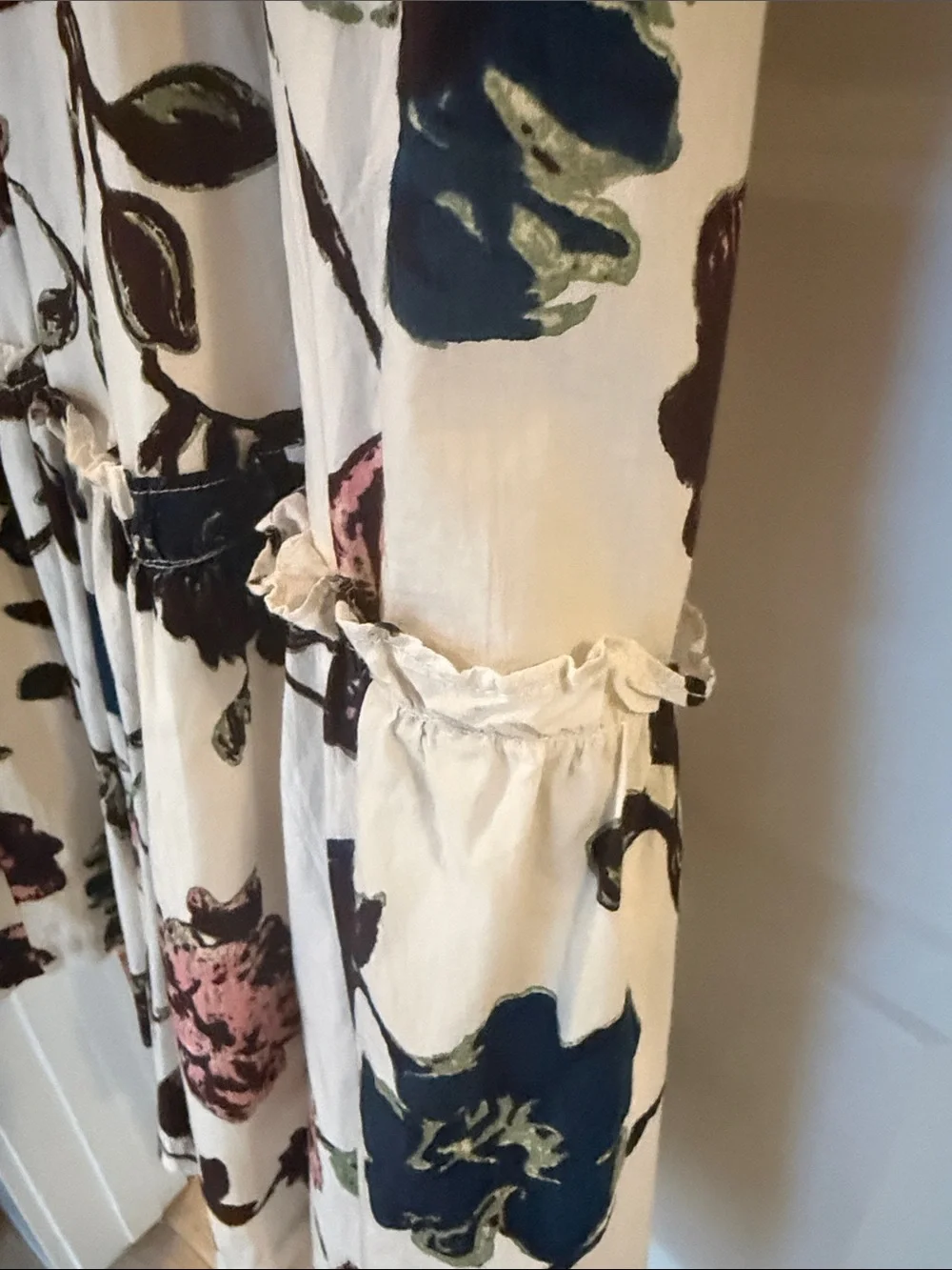 Cleobella Cream Maxi Dress with Navy & Pink Floral Print - Picture 5 of 8